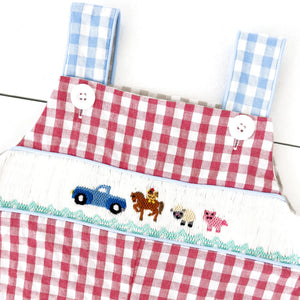 Reversible Tractor / Little Blue Farm Truck Jon Jon Seven Lantern Lane