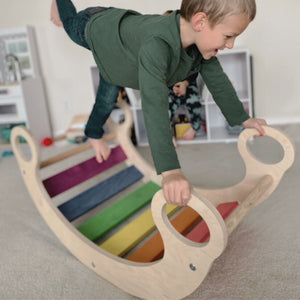 Climbing Arch by Bunny Hopkins, handcrafted wooden activity toy product and lifestyle photo 10