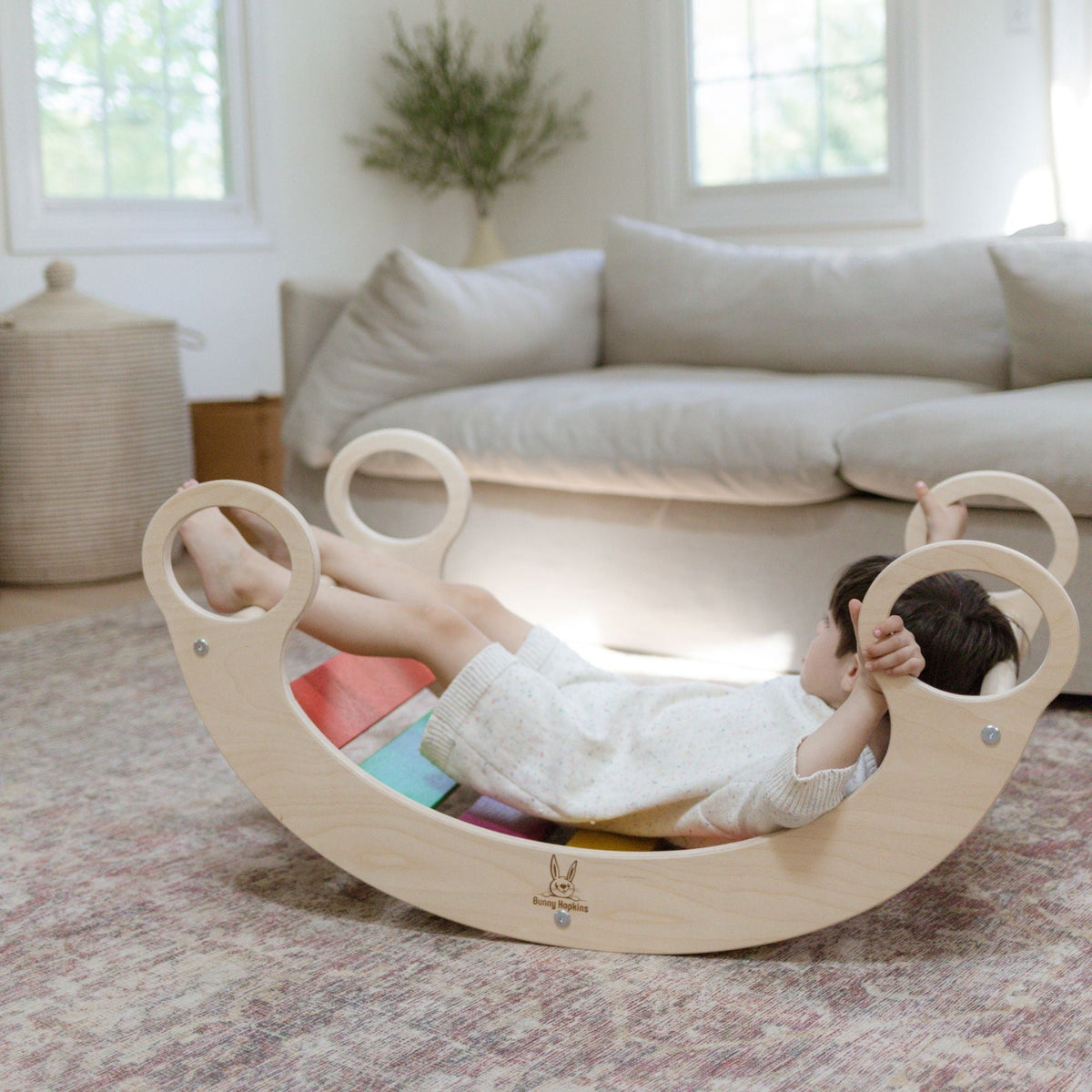 Climbing Arch by Bunny Hopkins, handcrafted wooden activity toy product and lifestyle photo 13