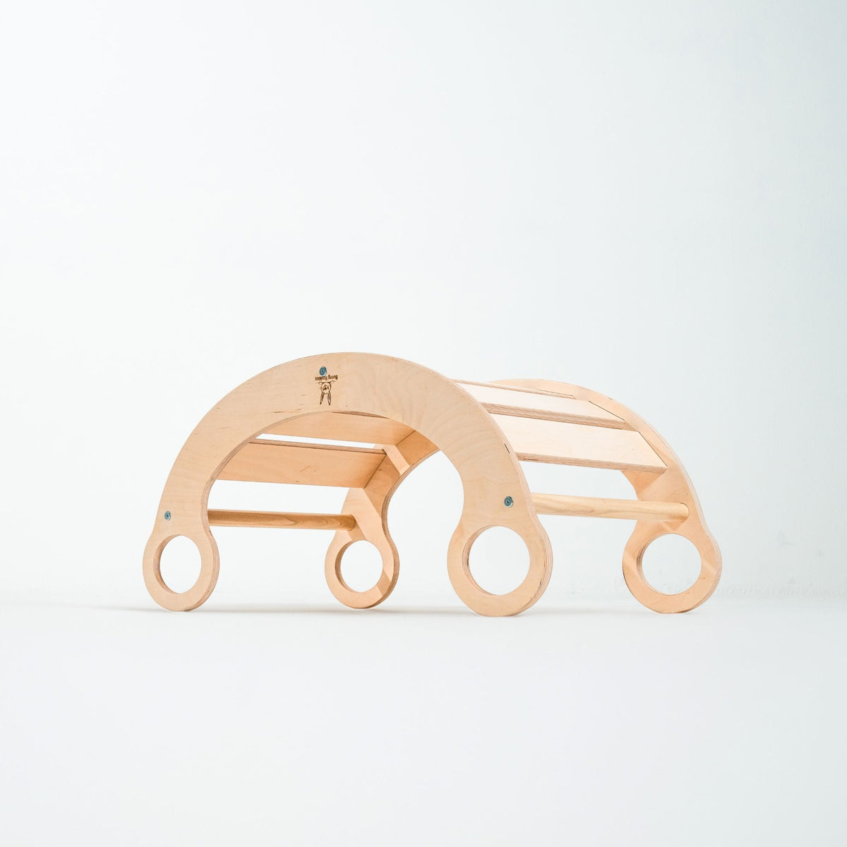 Climbing Arch by Bunny Hopkins, handcrafted wooden activity toy product and lifestyle photo 22