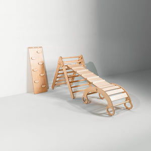 Climbing Arch by Bunny Hopkins, handcrafted wooden activity toy product and lifestyle photo 17