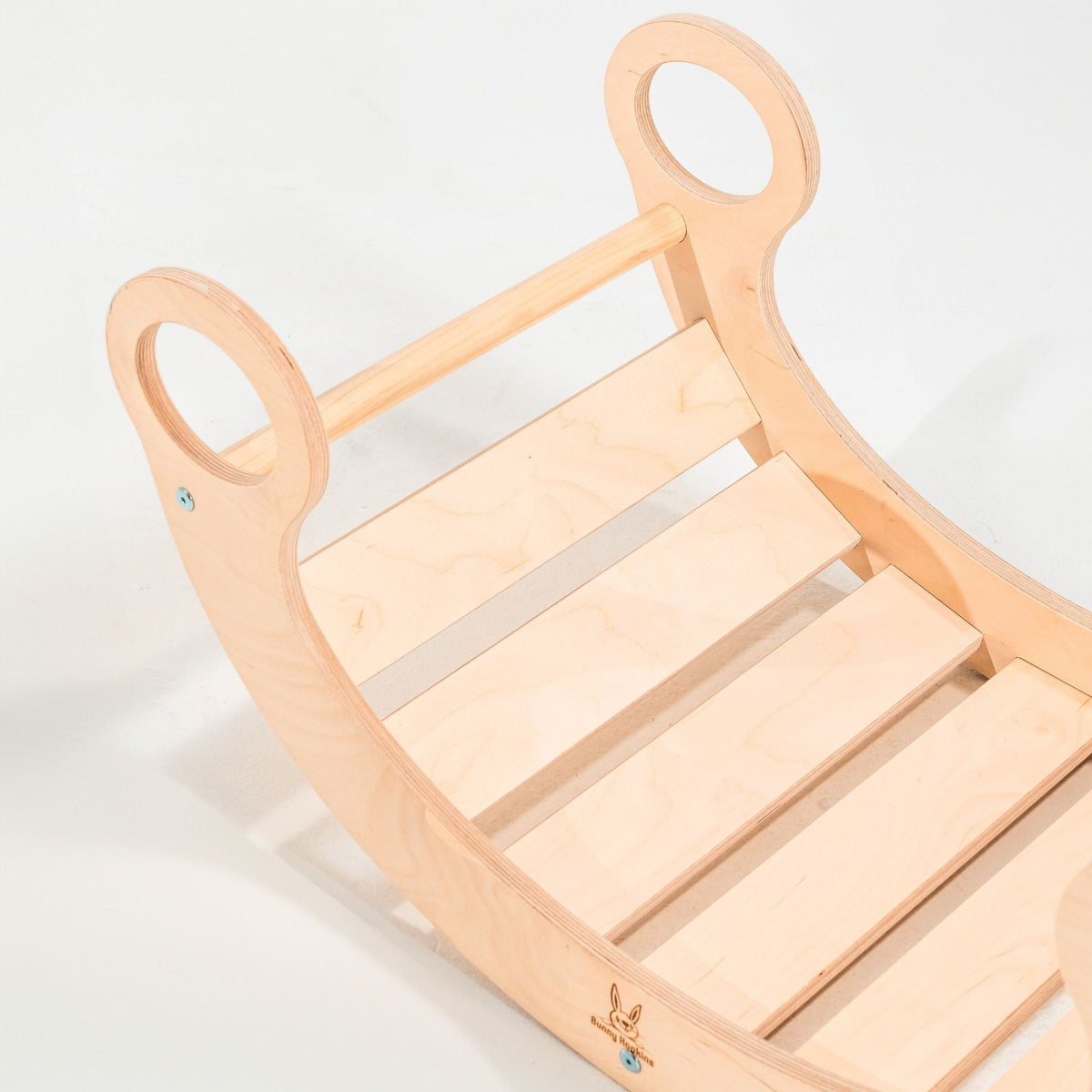 Climbing Arch by Bunny Hopkins, handcrafted wooden activity toy product and lifestyle photo 16