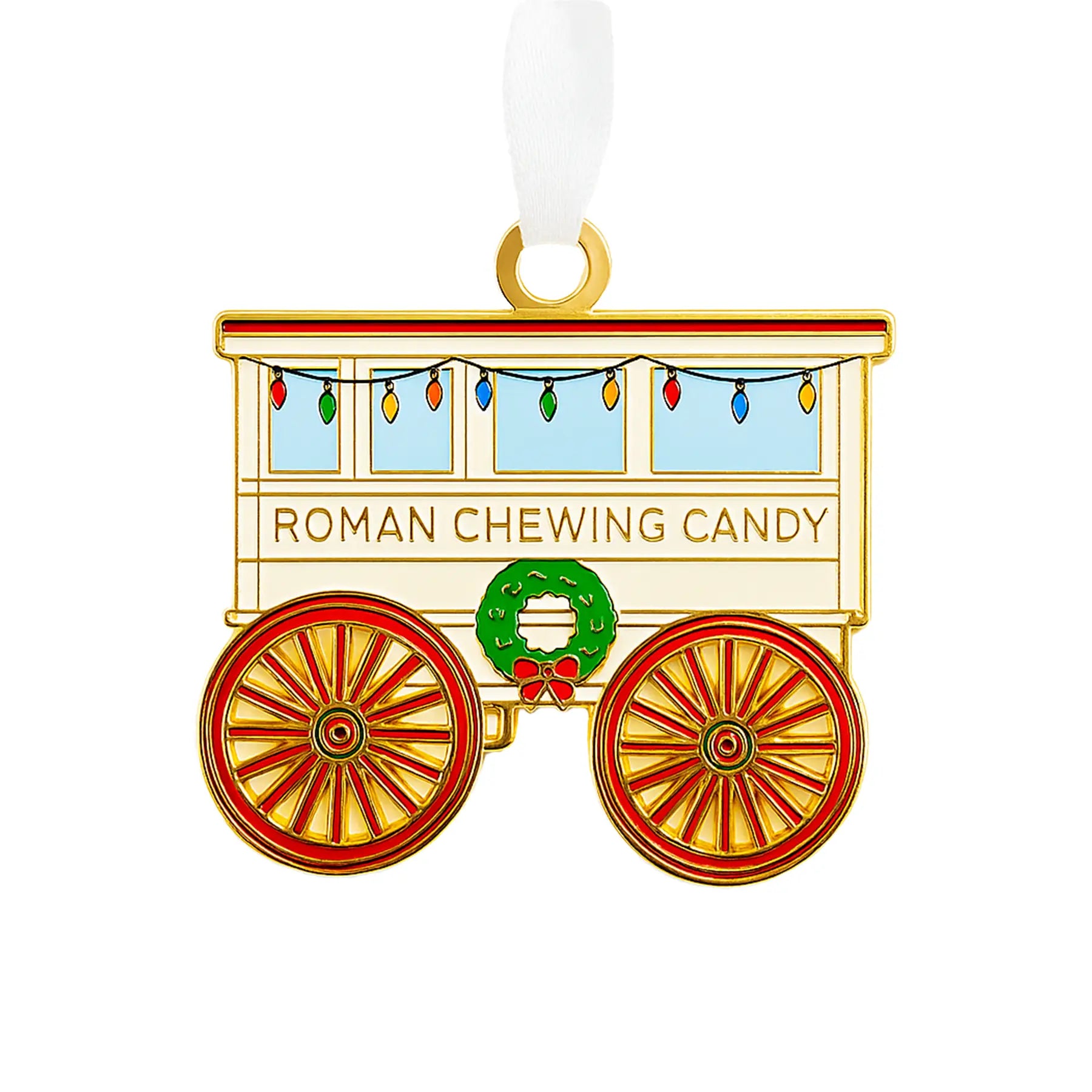 Roman Candy Cart Enamel Ornament Nola Tawk