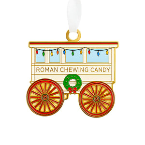 Roman Candy Cart Enamel Ornament Nola Tawk