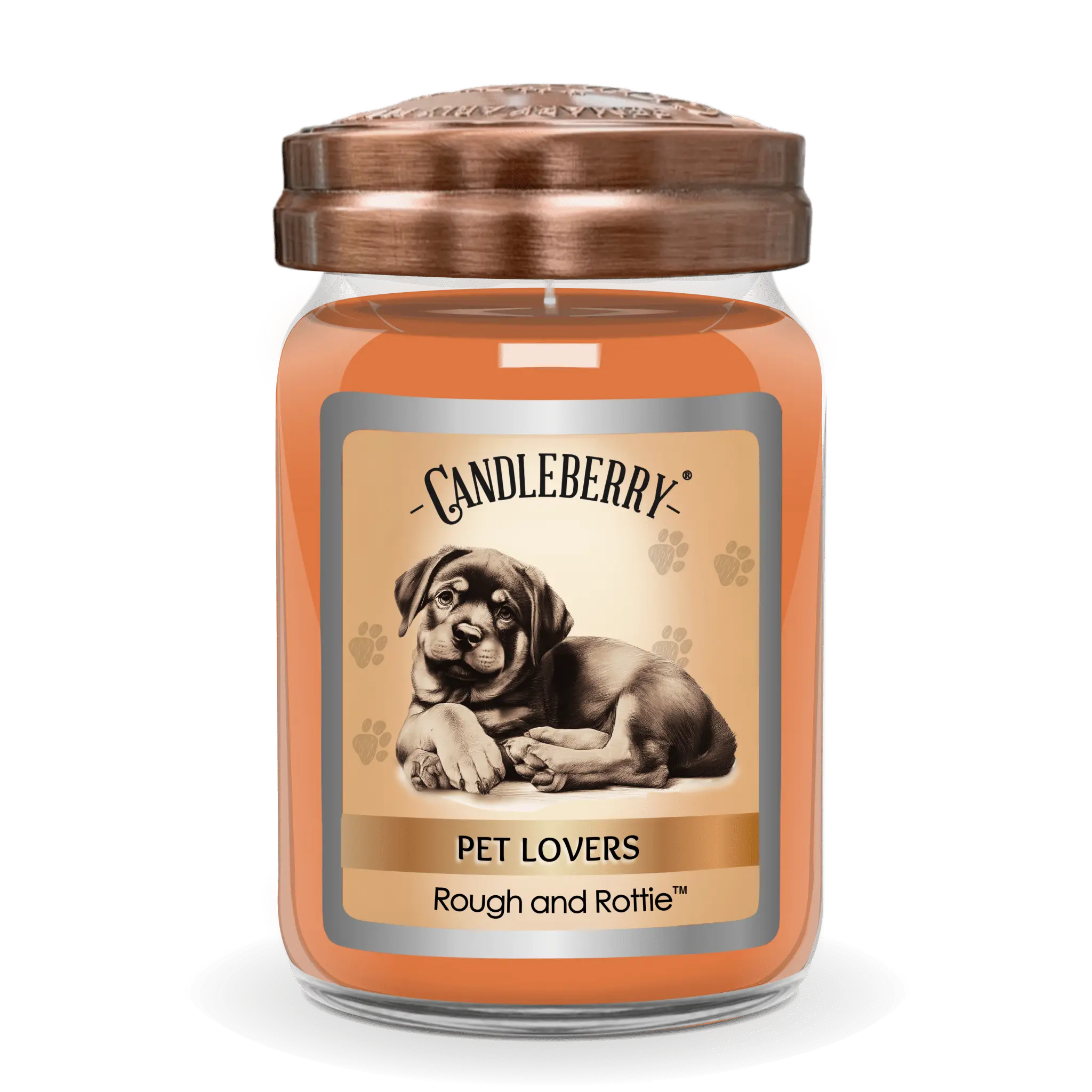 Rough and Rottie™ - Large Jar Candle (Collective) by The Candleberry® Candle Company, scented candle main product photo