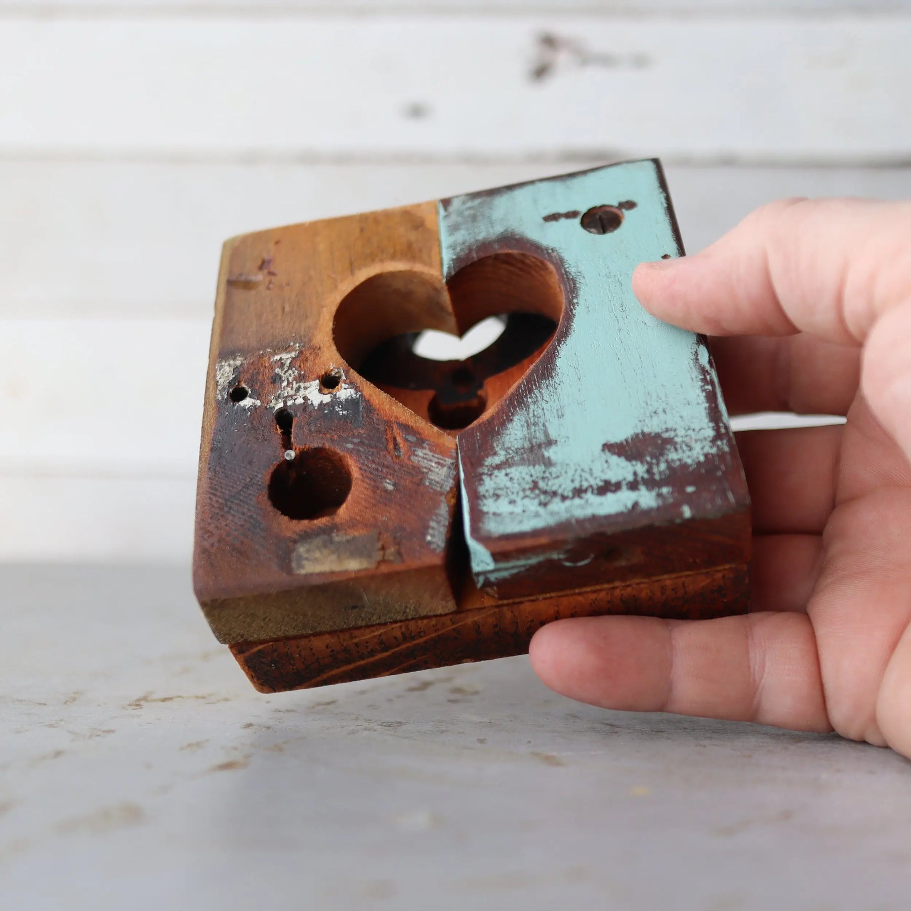 Rustic Heart Tiles by Dennehey Design Co., gift giving detail photo 5