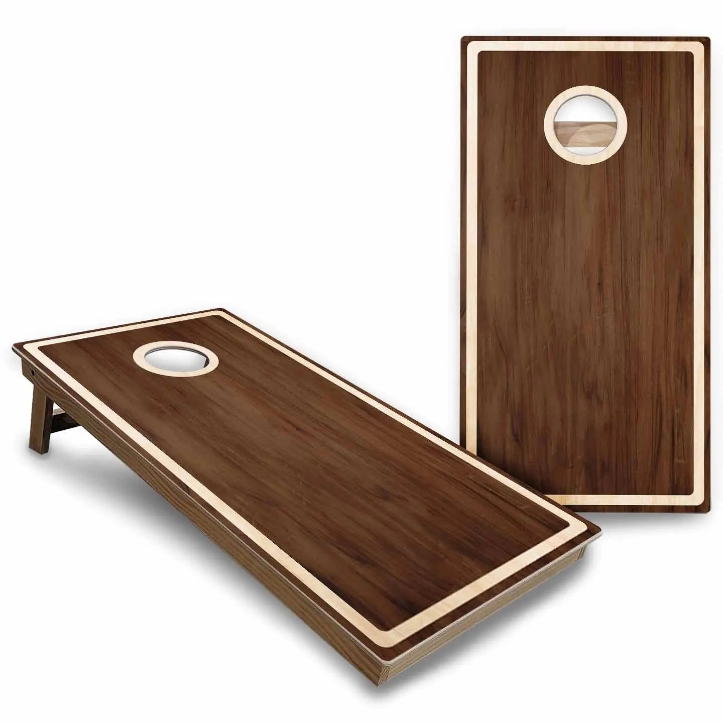 Rustic Wood Cornhole Boards - Backyard Series Cornhole Solutions