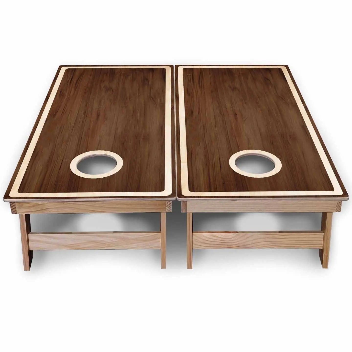 Rustic Wood Cornhole Boards - Backyard Series Cornhole Solutions