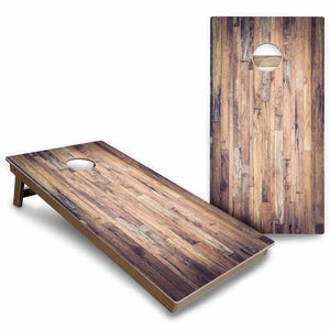Rustic Wood Cornhole Boards - Backyard Series Cornhole Solutions
