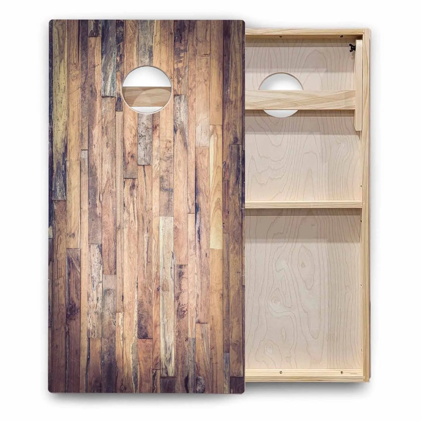 Rustic Wood Cornhole Boards - Backyard Series Cornhole Solutions