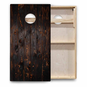 Rustic Wood Cornhole Boards - Backyard Series Cornhole Solutions