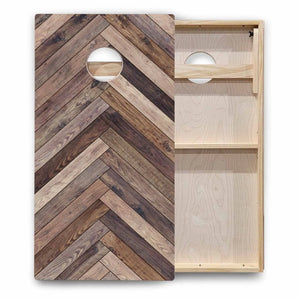 Rustic Wood Cornhole Boards - Backyard Series Cornhole Solutions