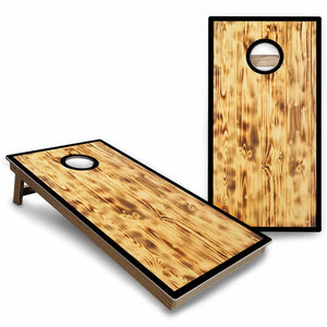 Rustic Wood Cornhole Boards - Backyard Series Cornhole Solutions