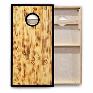 Rustic Wood Cornhole Boards - Backyard Series Cornhole Solutions