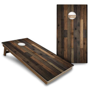 Rustic Wood Cornhole Boards - Backyard Series Cornhole Solutions