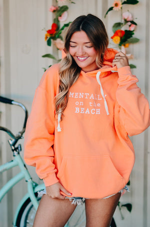 Mentally On The Beach Hoodie by Southern Bliss Company, Southern lifestyle apparel detail photo 5