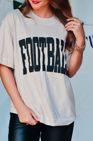 Football Oatmeal Vintage Boxy Tee