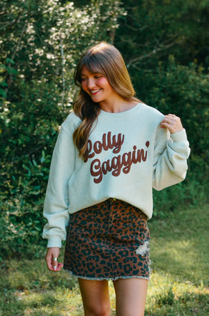 Lolly Gaggin' Knit Sweatshirt by Southern Bliss Company, product photo 3