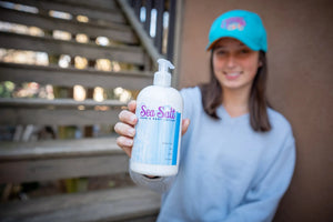 Sea Salt Hand & Body Lotion bottle from Essential Journeys.