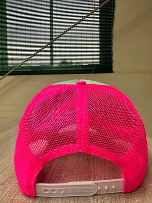 Lake Day Multi-Trucker Hat (Mint) by Southern Bliss Company, Southern lifestyle apparel detail photo 4