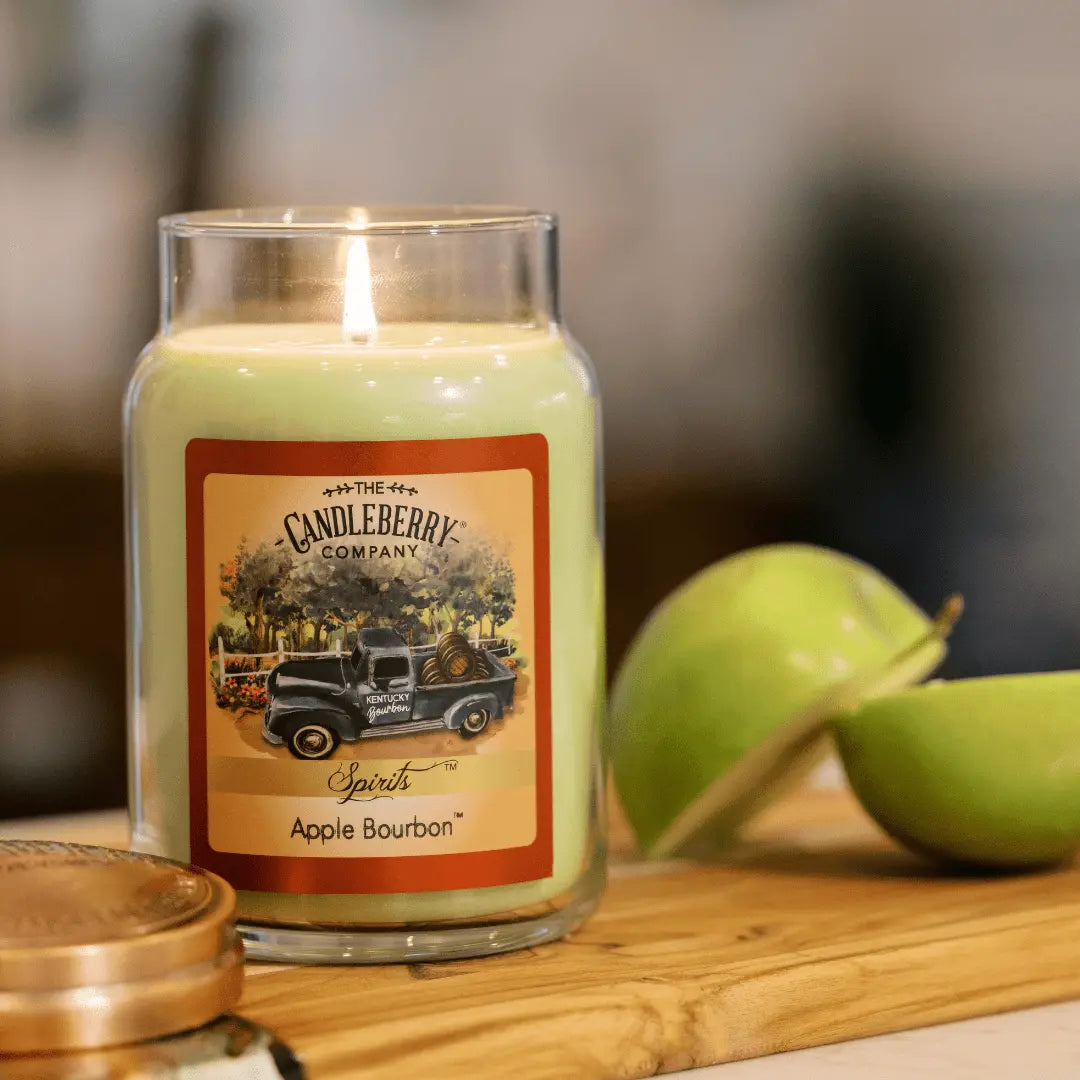 SPIRITS - Apple Bourbon™, Large Jar Candle (Collective) The Candleberry® Candle Company