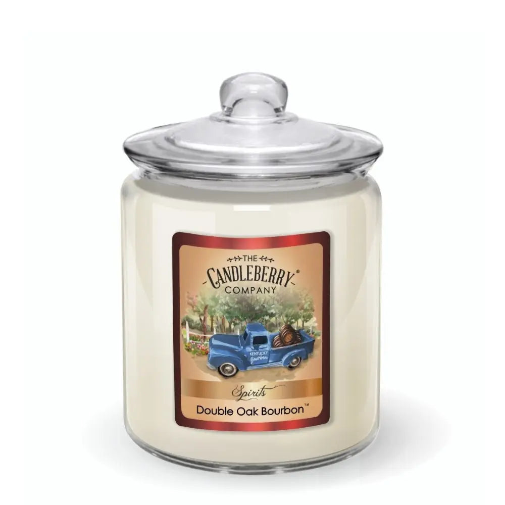 SPIRITS - Double Oak Bourbon™, 3 - Wick, Candy Jar Candle (Collective) by The Candleberry® Candle Company, Southern food gift main product photo