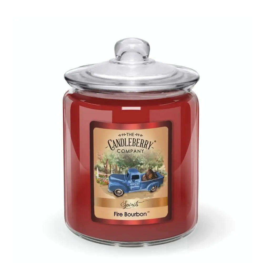 SPIRITS - Fire Bourbon™, 3 - Wick, Candy Jar Candle (Collective) The Candleberry® Candle Company