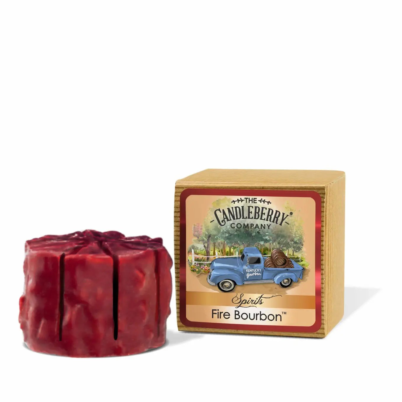 SPIRITS - Fire Bourbon™, Tart Wax Melts (Collective) by The Candleberry® Candle Company, scented candle main product photo