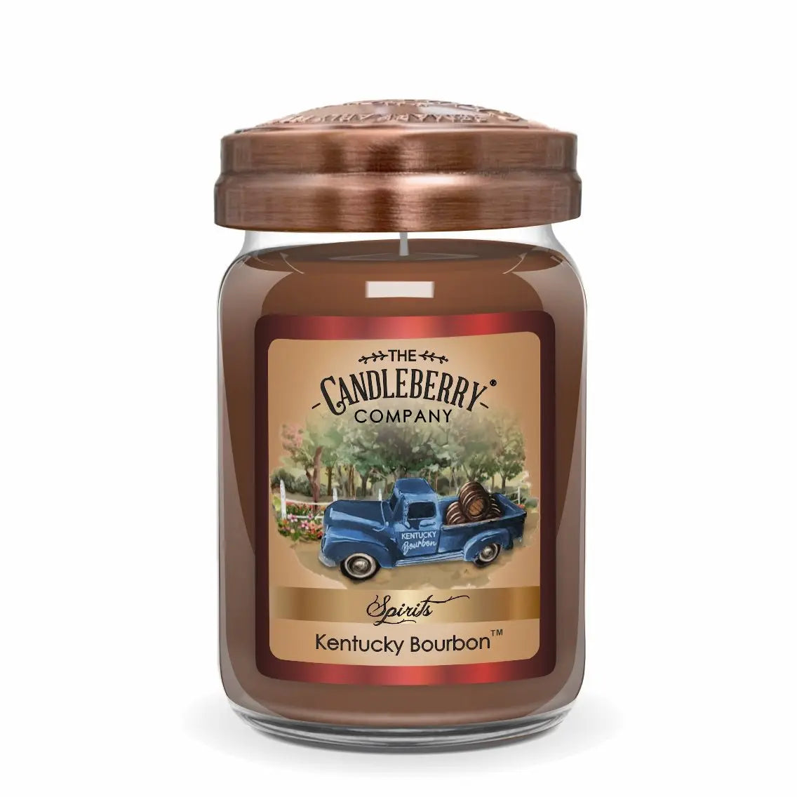 SPIRITS - Kentucky Bourbon®, Large Jar Candle (Collective) by The Candleberry® Candle Company, scented candle main product photo