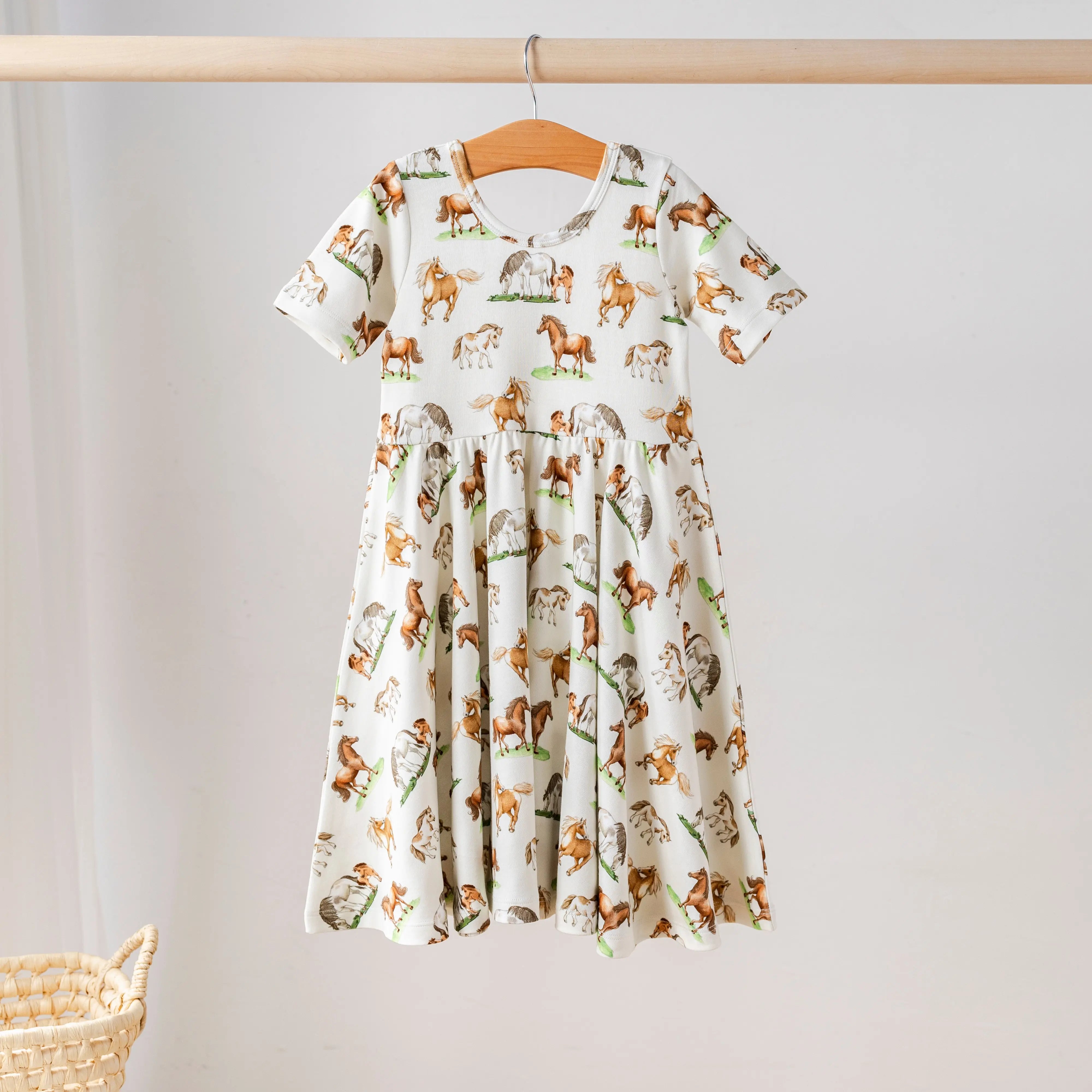 Saddle Up Organic Cotton Dress for Kids by Nola Tawk, Southern lifestyle apparel main product photo