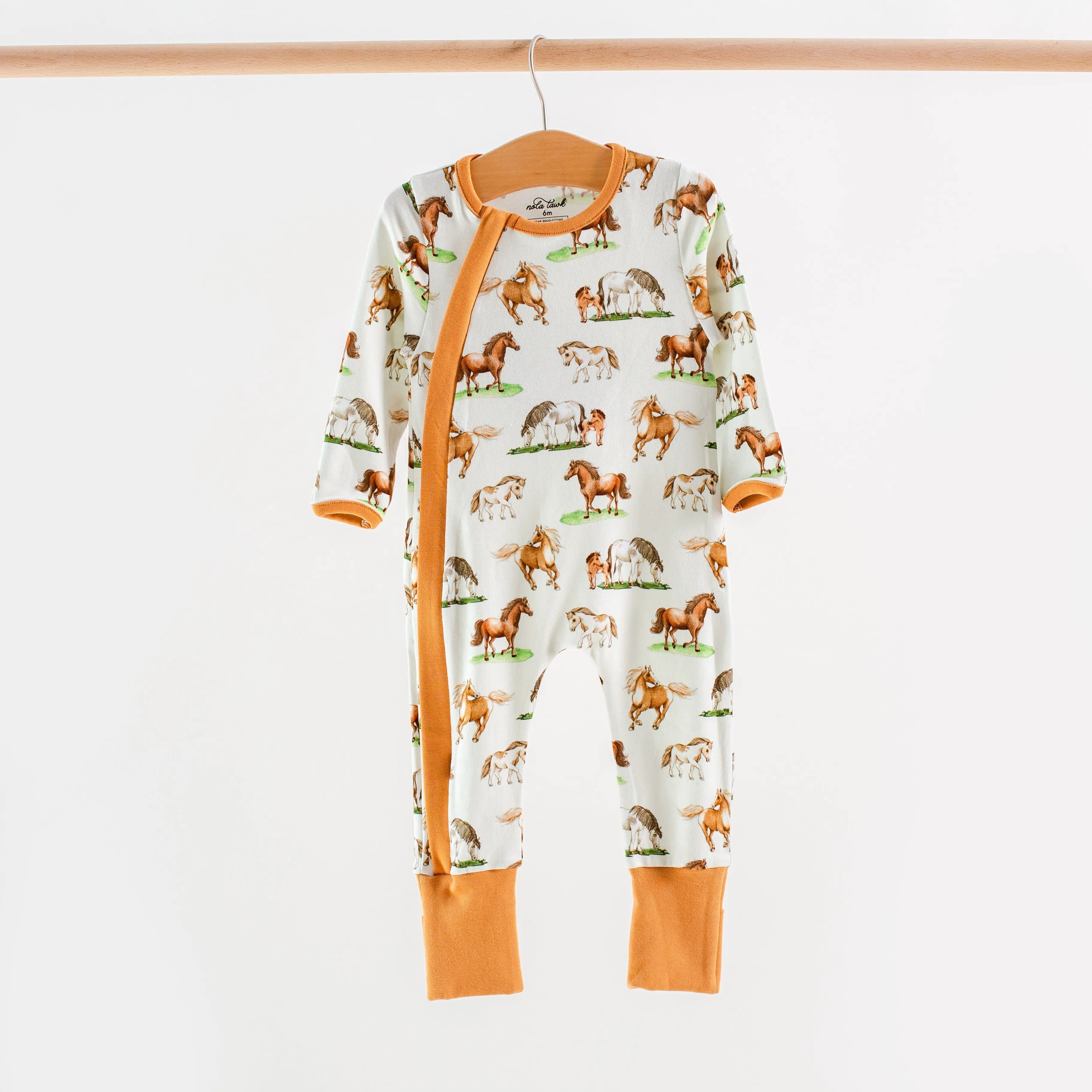 Saddle up Organic Cotton Kids Pajamas by Nola Tawk, Southern food gift detail photo 2