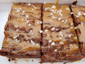 Salted Caramel Brownies Let's Get Baked Artisan Desserts