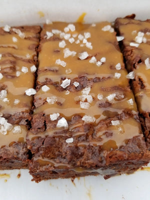 Salted Caramel Brownies Let's Get Baked Artisan Desserts