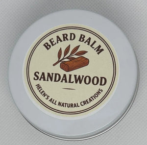 Sandalwood Beard Balm by Helen's All Natural Creations, natural skincare detail photo 2