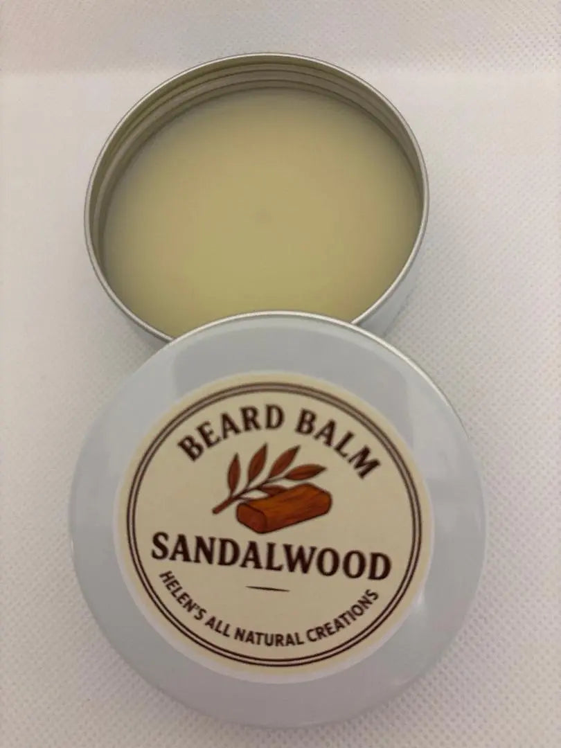 Sandalwood Beard Balm by Helen's All Natural Creations, natural skincare detail photo 3