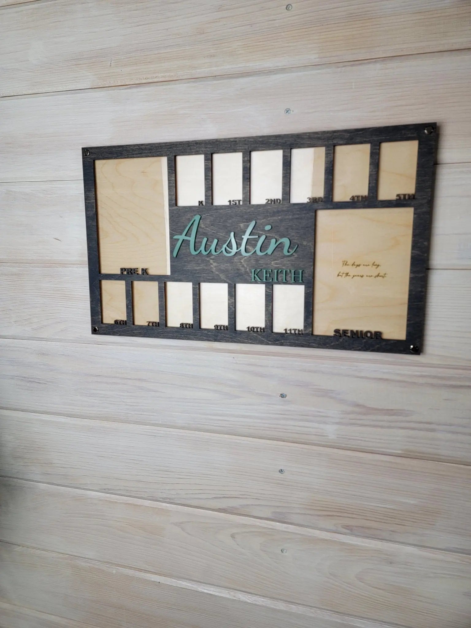 School Years Photo Frame | Kindergarten or Pre K to Graduation Picture Frame EverLee Creations
