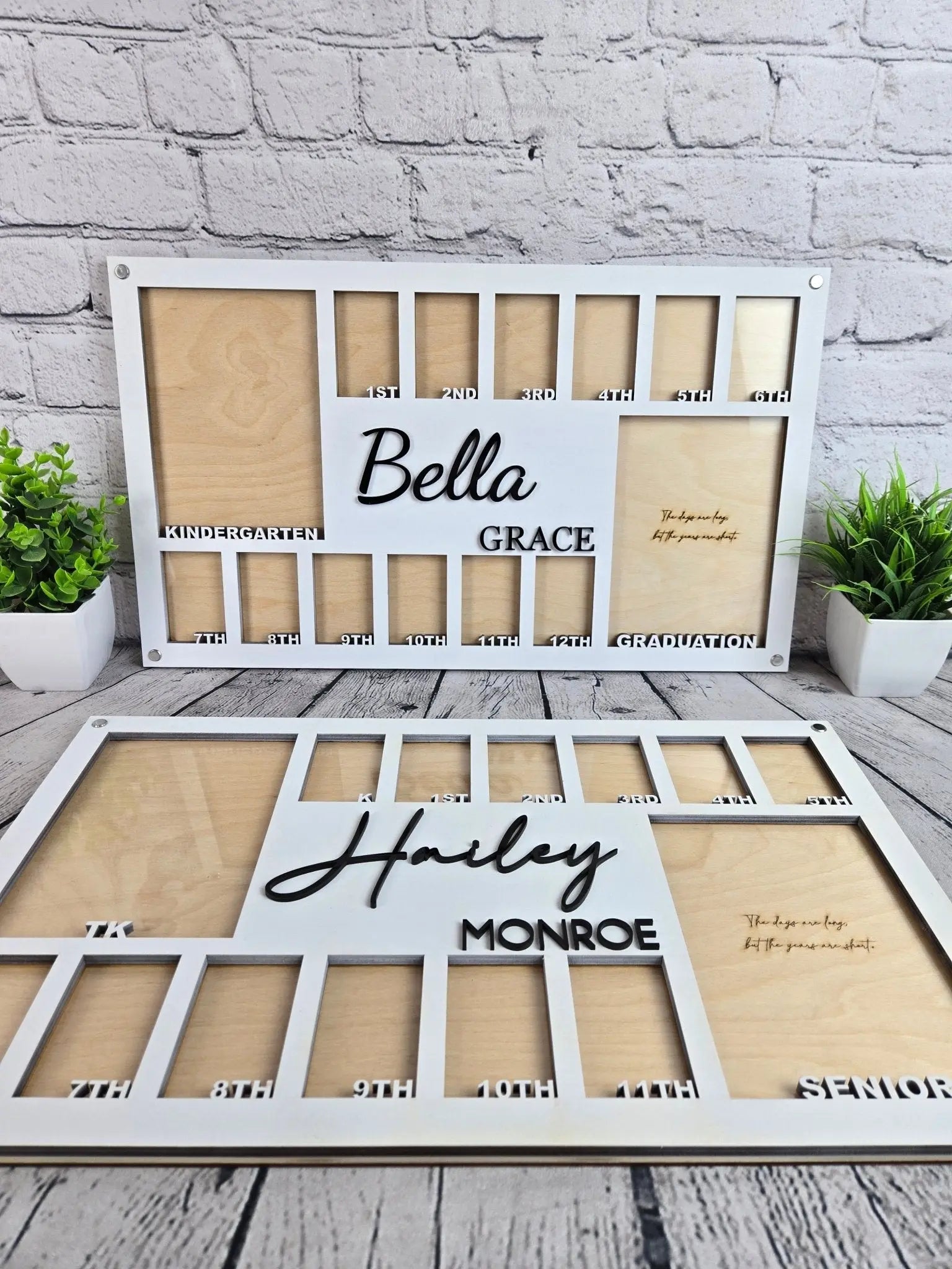 School Years Photo Frame | Kindergarten or Pre K to Graduation Picture Frame by EverLee Creations, Southern home decor main product photo