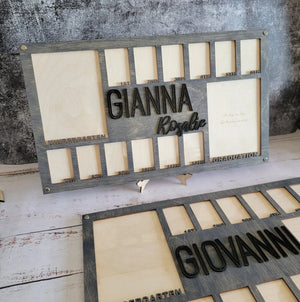 School Years Photo Frame | Kindergarten or Pre K to Graduation Picture Frame EverLee Creations