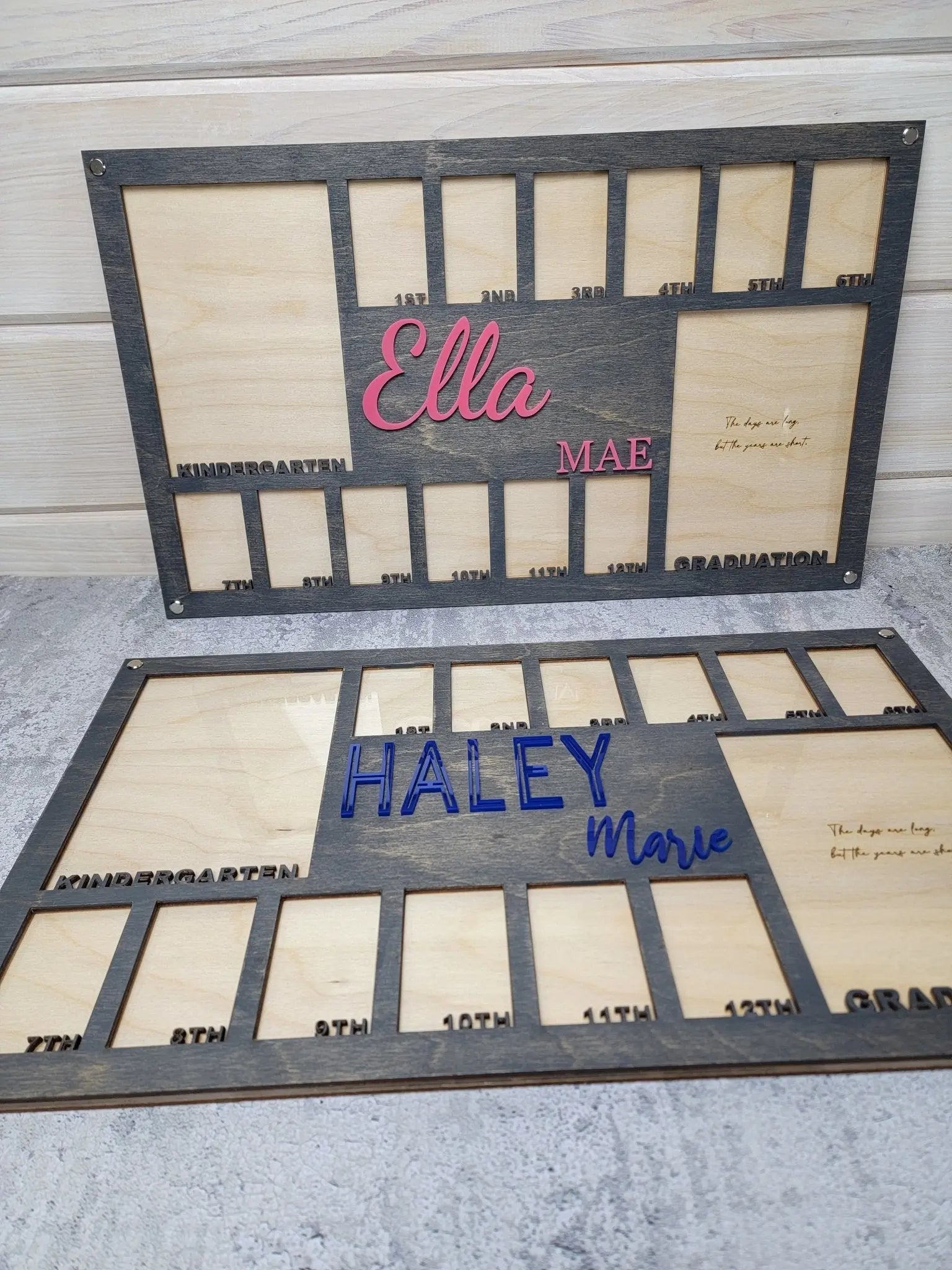 School Years Photo Frame | Kindergarten or Pre K to Graduation Picture Frame EverLee Creations