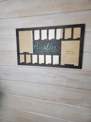 School Years Photo Frame | Kindergarten or Pre K to Graduation Picture Frame EverLee Creations