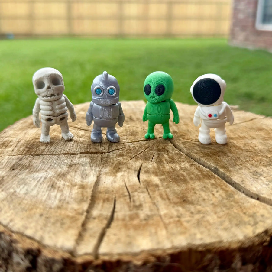 Sci-Fi Guys Mini Fidget Toy Bundle | 3D Printed Space Toys