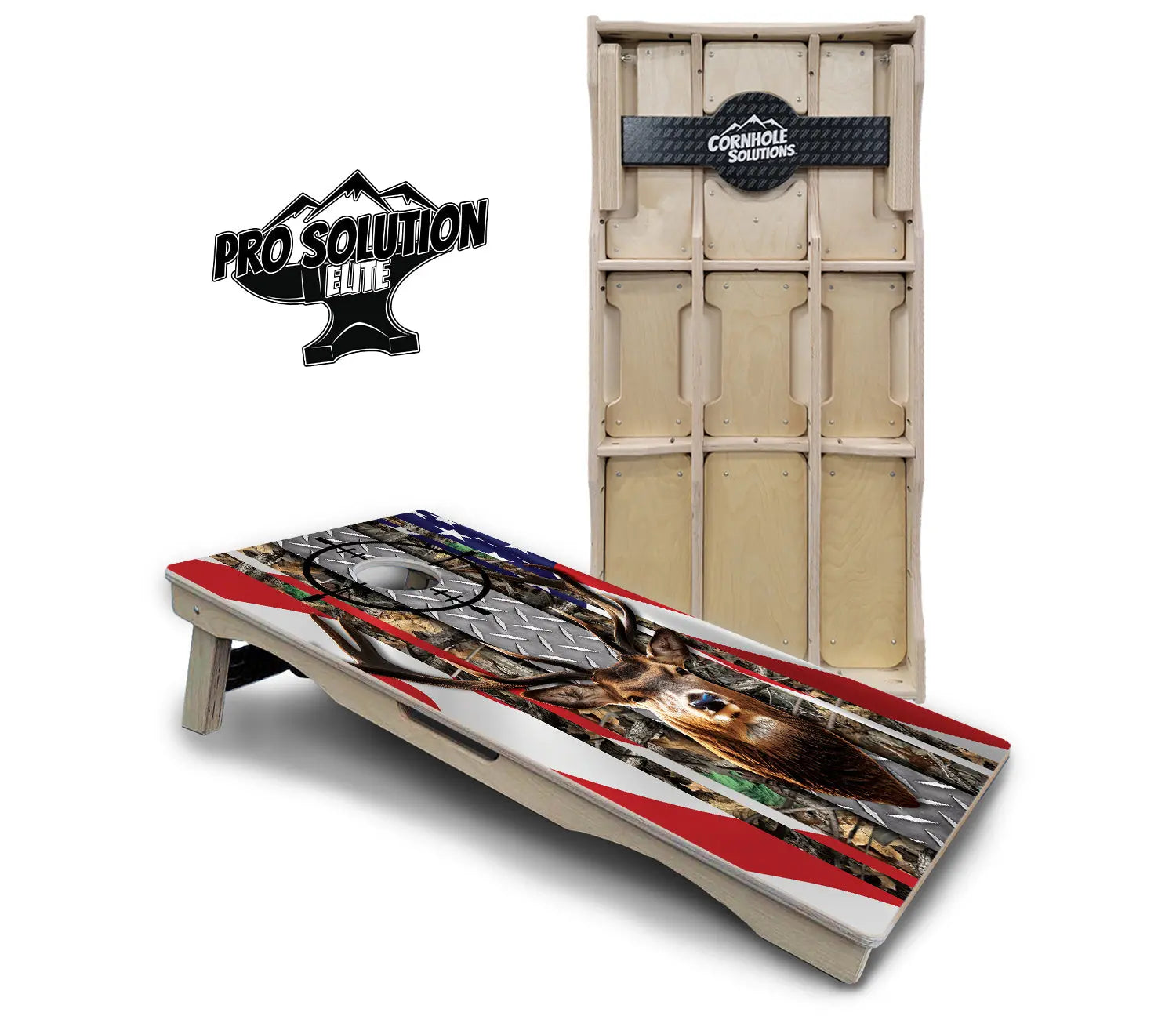 Scope Deer & Fish Cornhole Boards - Pro Solution Elite Series Cornhole Solutions