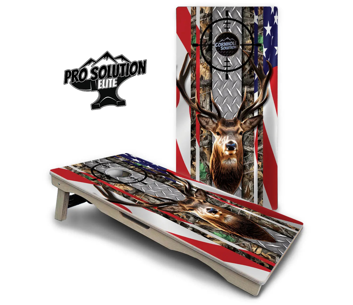Scope Deer & Fish Cornhole Boards - Pro Solution Elite Series Cornhole Solutions