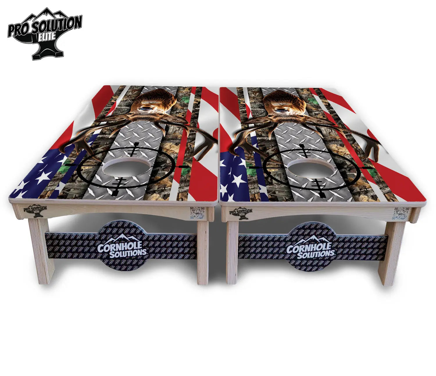 Scope Deer & Fish Cornhole Boards - Pro Solution Elite Series Cornhole Solutions
