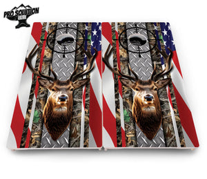 Scope Deer & Fish Cornhole Boards - Pro Solution Elite Series Cornhole Solutions