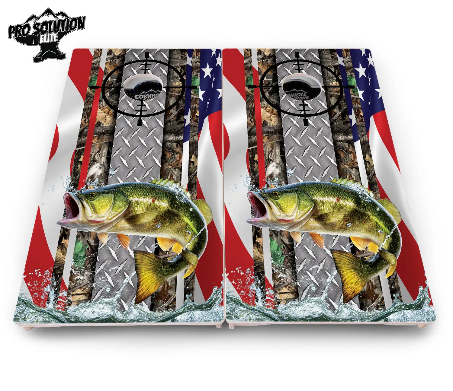 Scope Deer & Fish Cornhole Boards - Pro Solution Elite Series Cornhole Solutions