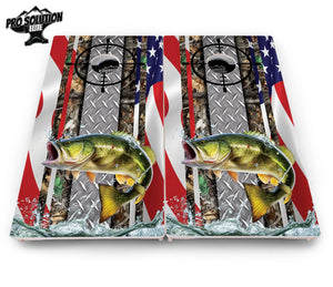 Scope Deer & Fish Cornhole Boards - Pro Solution Elite Series Cornhole Solutions