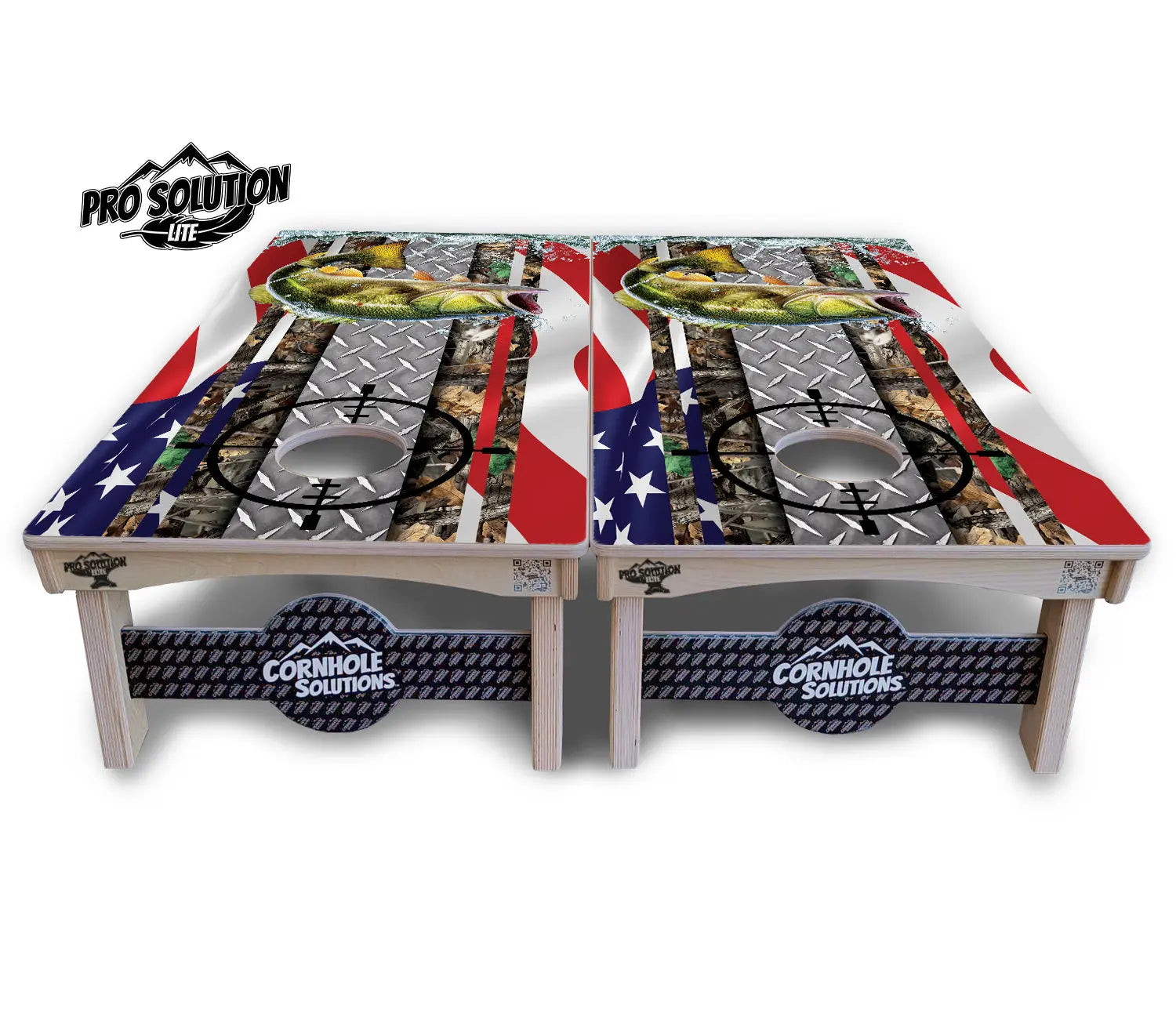 Scope Deer & Fish Cornhole Boards - Pro Solution Lite Series by Cornhole Solutions, custom cornhole board detail photo 8