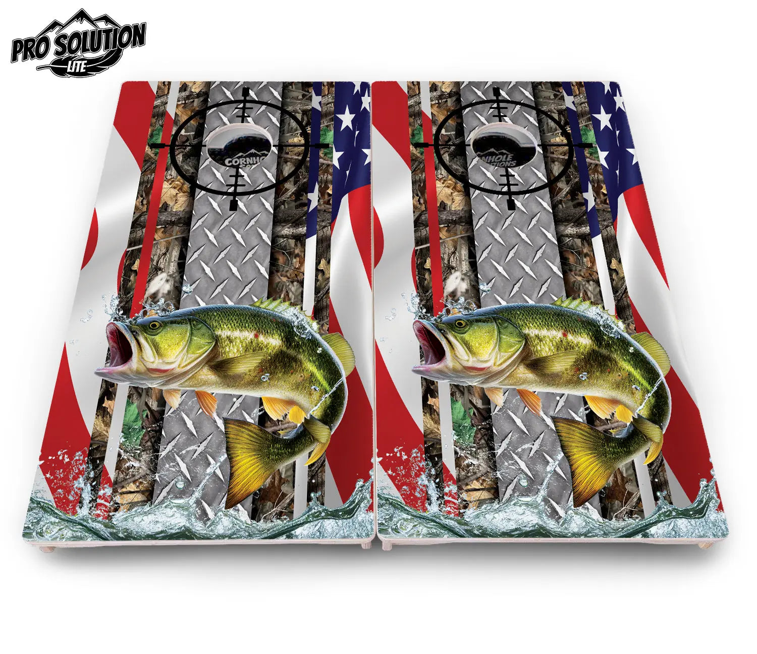 Scope Deer & Fish Cornhole Boards - Pro Solution Lite Series by Cornhole Solutions, custom cornhole board detail photo 9