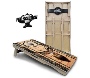Scope Deer & Fish Plank Cornhole Boards - Pro Solution Elite Series by Cornhole Solutions, custom cornhole board detail photo 2